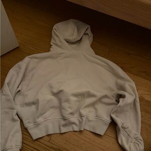 Athleta cropped zip up sweatshirt (medium)